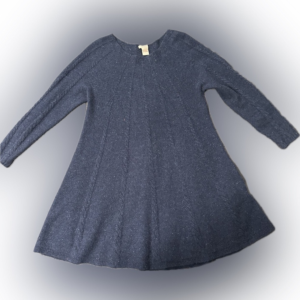Sundance Deep Blue Merino Wool Petite Dress